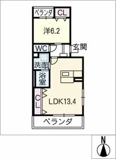 フランシール【1階】の間取り