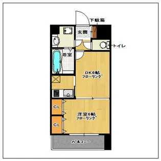 プレステージ東比恵【505号室】の間取り