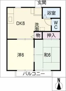 サンシティ佐久間 A棟【1階】の間取り