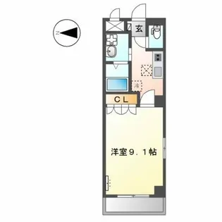 シャトー シャルマン【1階】の間取り