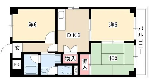 シティアーク新栄【401号室】の間取り