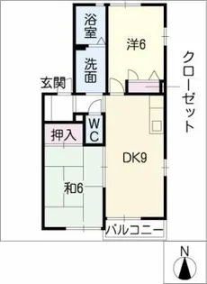 ふようⅢ A棟【1階】の間取り