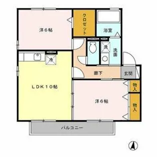 コンフォートマルヒラ【2階】の間取り