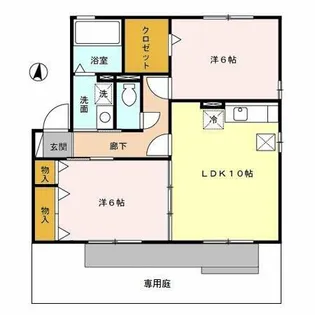コンフォートマルヒラ【1階】の間取り