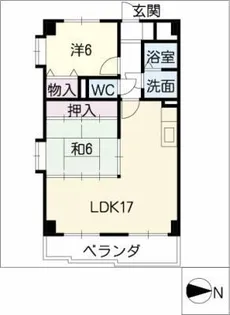 グランパス春岡【2階】の間取り