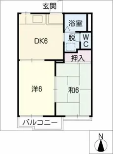 タウニー前林【2階】の間取り