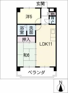 アビタマルフクIII【1階】の間取り