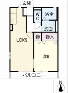 グローリー上川原【1階】の間取り