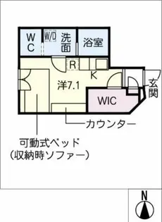 プレシオール藤が丘【1階】の間取り
