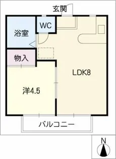 セリエ黒門【1階】の間取り