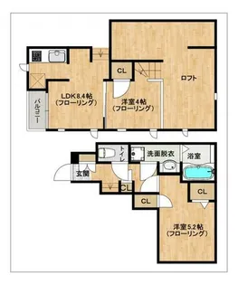 CB香椎フォレ【203号室】の間取り