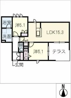 bambou deux【1階】の間取り