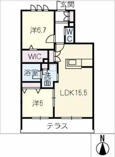 bambou deux【1階】の間取り