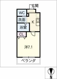 A・City守山小幡【2階】の間取り