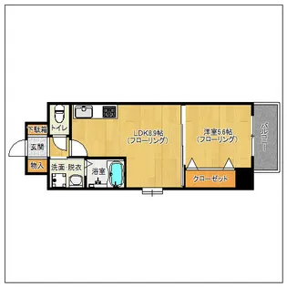 グローリア・ミオ・大野城【2階】の間取り