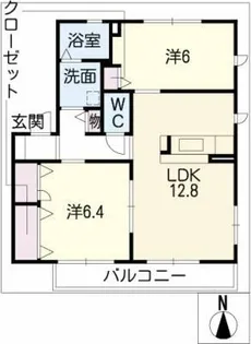 アムールC棟【1階】の間取り