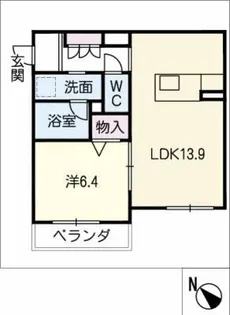 Relafort吉川【2階】の間取り