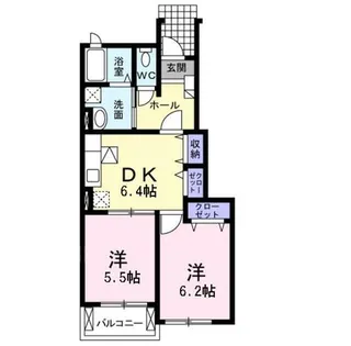 ブエナビスタ【1階】の間取り