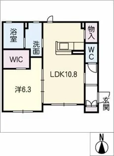 フェリシード【1階】の間取り