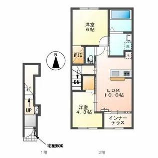 ボン クラージュ【2階】の間取り