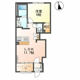 ノースグレイス【1階】の間取り