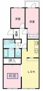 第六サンハイツ大森【201号室】の間取り