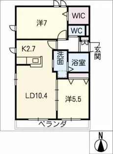 ロイヤルメゾン【2階】の間取り