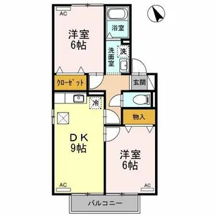 ラコンテ東通【1階】の間取り