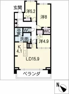 プライムメゾン富士見台【1階】の間取り