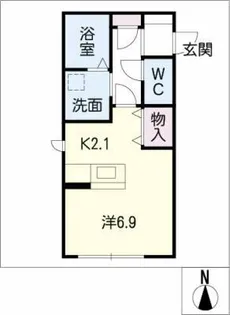 アイリス隼人【1階】の間取り