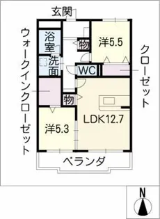 カーサヴェルデ【4階】の間取り