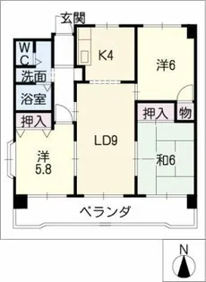 エラン平針【10階】の間取り
