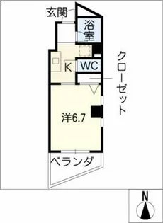 JOY FLAT【6階】の間取り