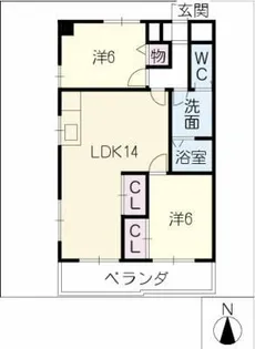 メゾン渡辺【3階】の間取り