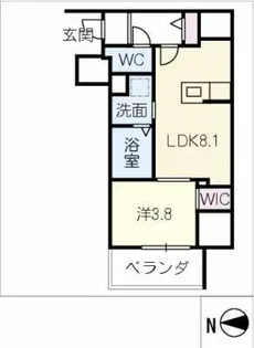 ザ・レジデンスパーク栄【2階】の間取り