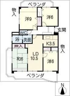 メゾン・ファミール【4階】の間取り