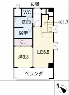 ブリューゲン・ベル・マンション【2階】の間取り