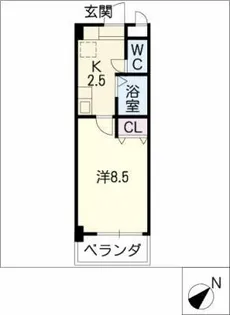 ラヴィエ・セゾンⅡ【1階】の間取り