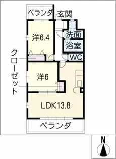 Scena EST【3階】の間取り