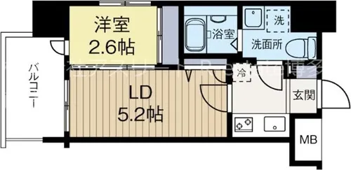 グランフォーレ呉服町【11階】の間取り