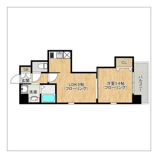 ジェイド博多【1106号室】の間取り