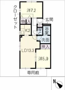 ディアスMN【1階】の間取り
