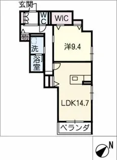 セントリビエ金谷【2階】の間取り