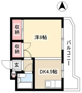 プレアール名古屋日比野【401号室】の間取り