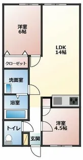 サープラスⅢ華陽【1階】の間取り