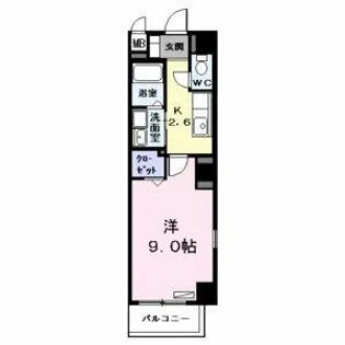 レジデンスK-1【5階】の間取り