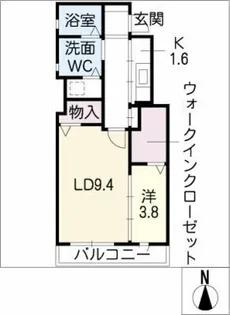 メティエ【1階】の間取り