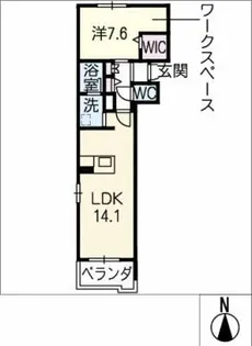 ラヴィサン【3階】の間取り