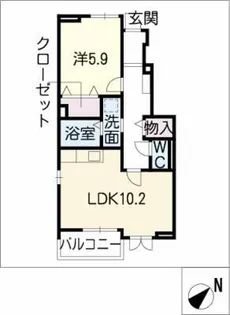プラシード アールⅠ【1階】の間取り