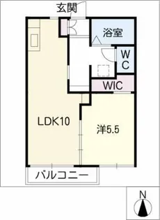 ファミールコーポ小島【1階】の間取り